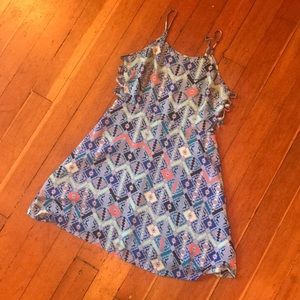 *5/$25!* Fit + Flare Dress Violet Tribal Pattern